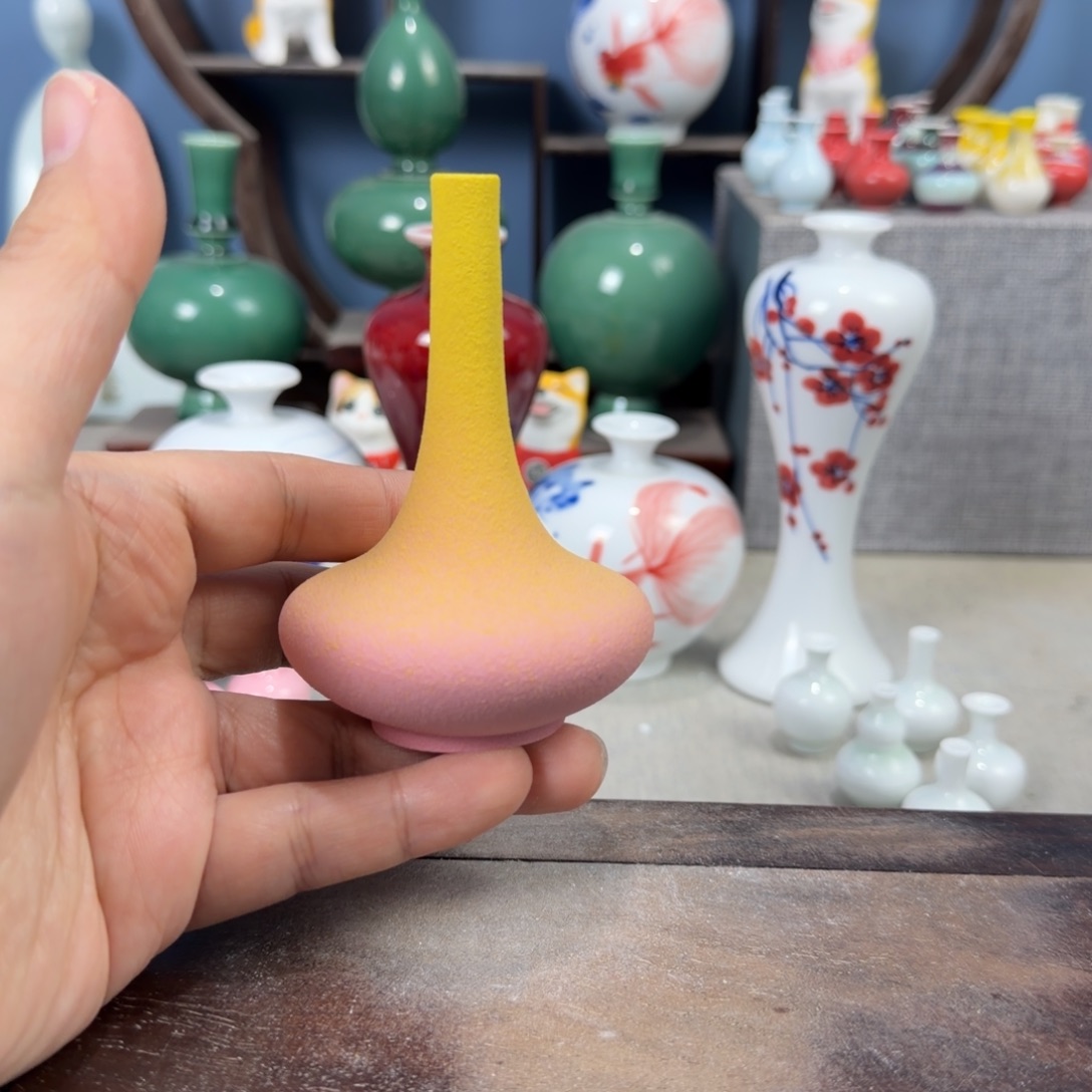 陶瓷手工小花器摆件