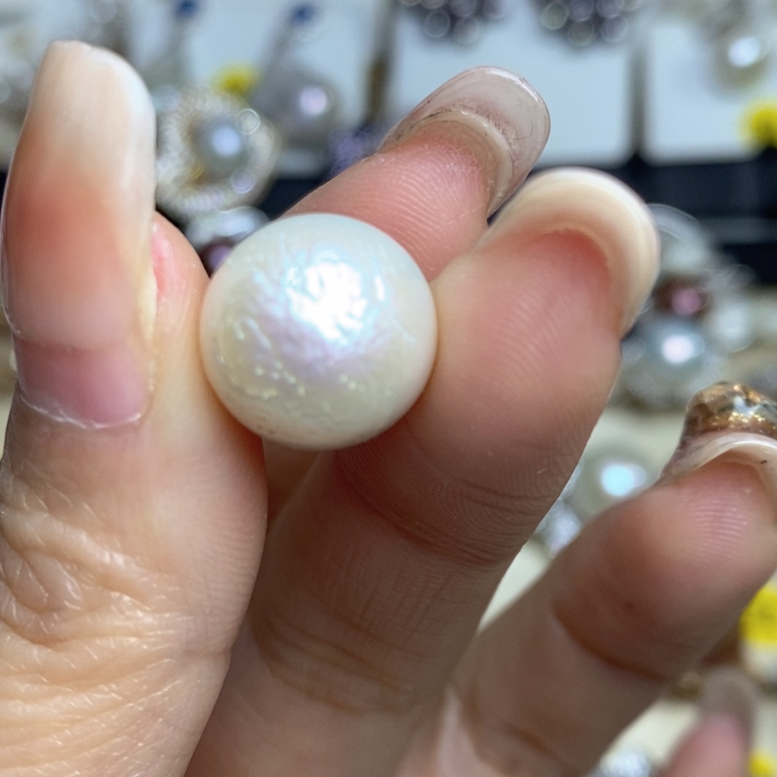 静***康未镶嵌淡水珍珠珠宝奇石