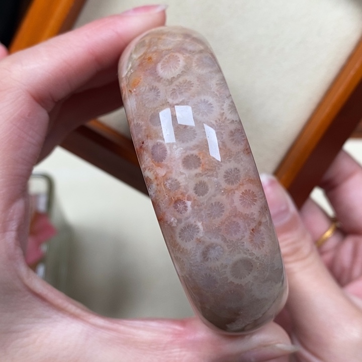 硅化珊瑚（珊瑚玉）手镯未镶嵌57