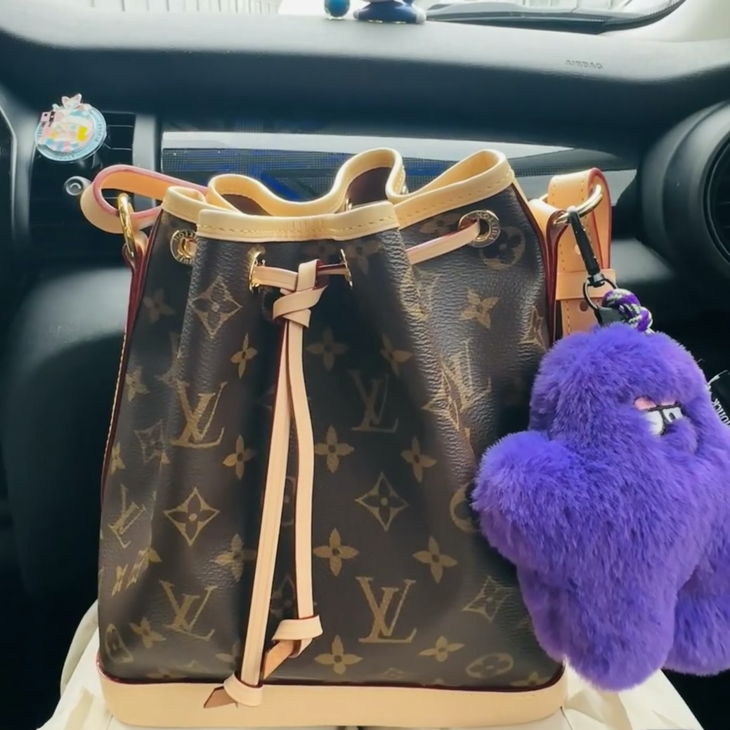 95新 LouisVuitton/路易威登 抽绳水桶bb芯片973027