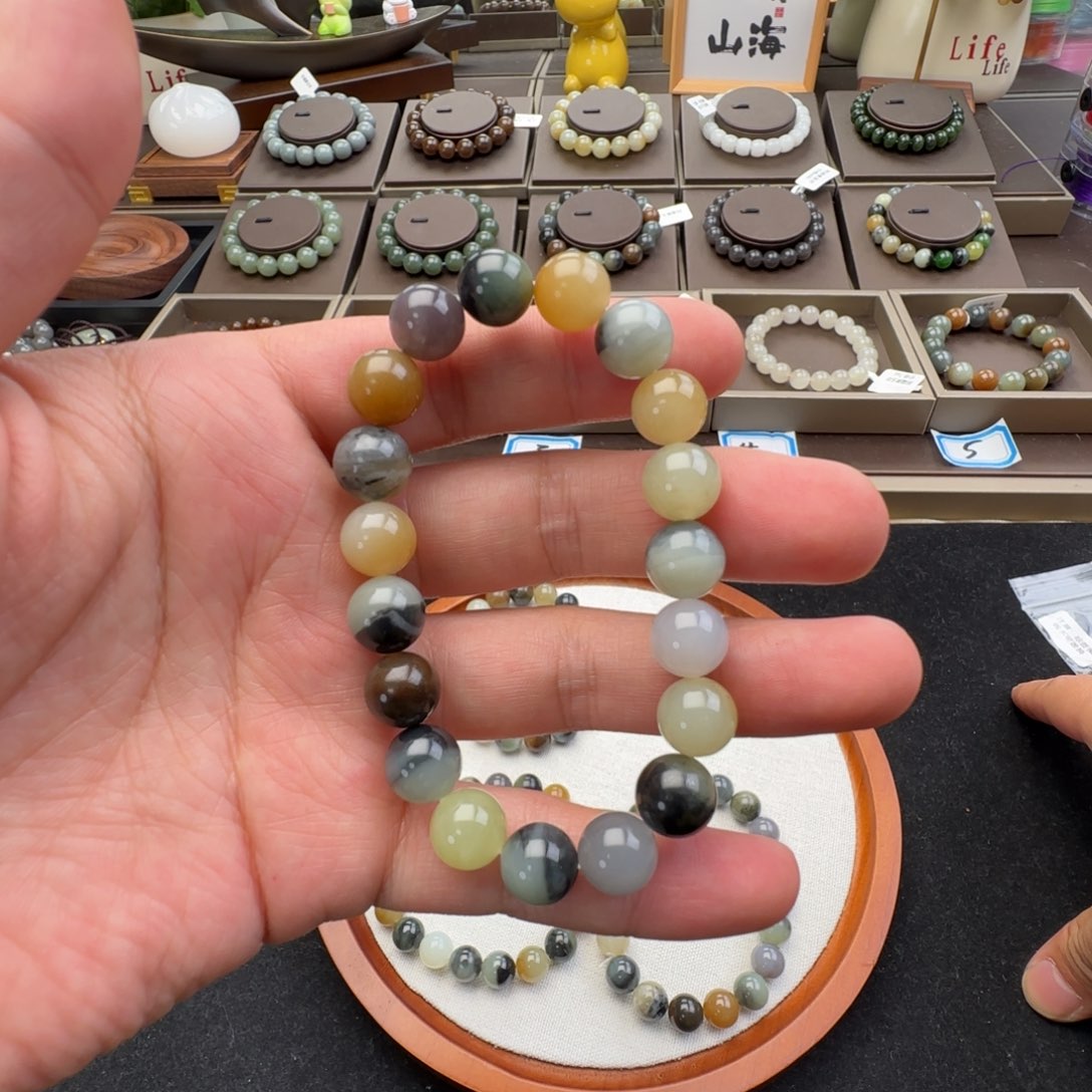 和田玉未镶嵌手链卡10特色楼兰，45