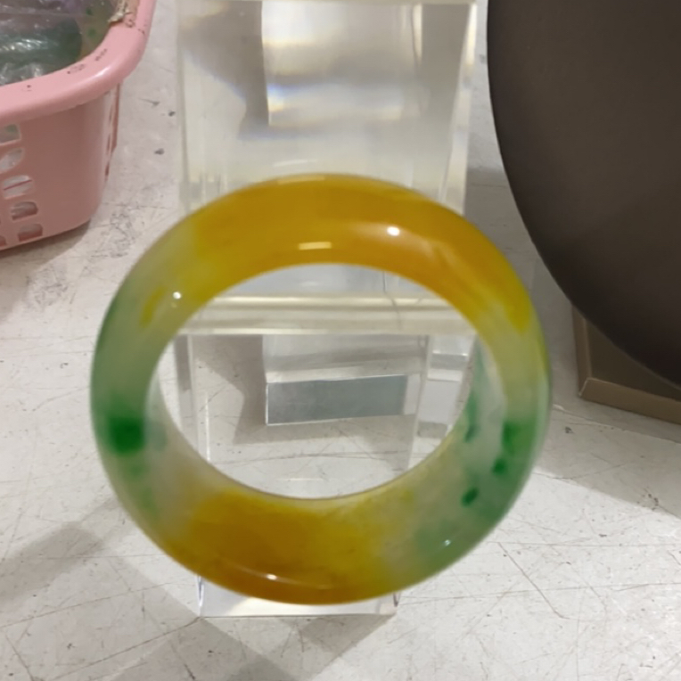 224  黄加绿大车轮镯