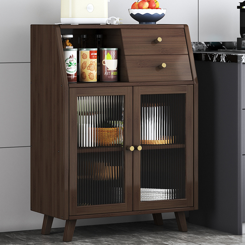 【旭筑】实木餐边柜橱房柜家用置物储物柜客厅靠墙柜子茶水柜