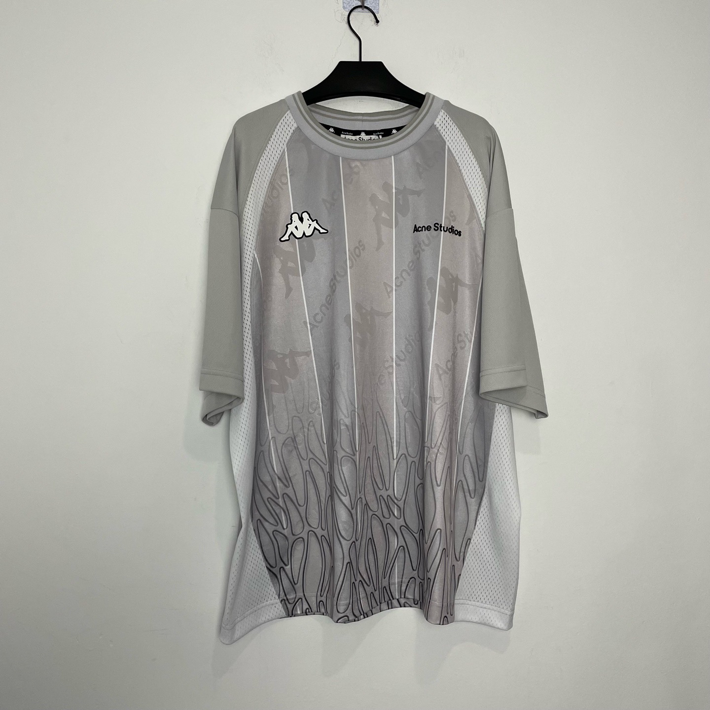 99新 AcneStudios （vd）Kappa联名灰色短袖T恤0735