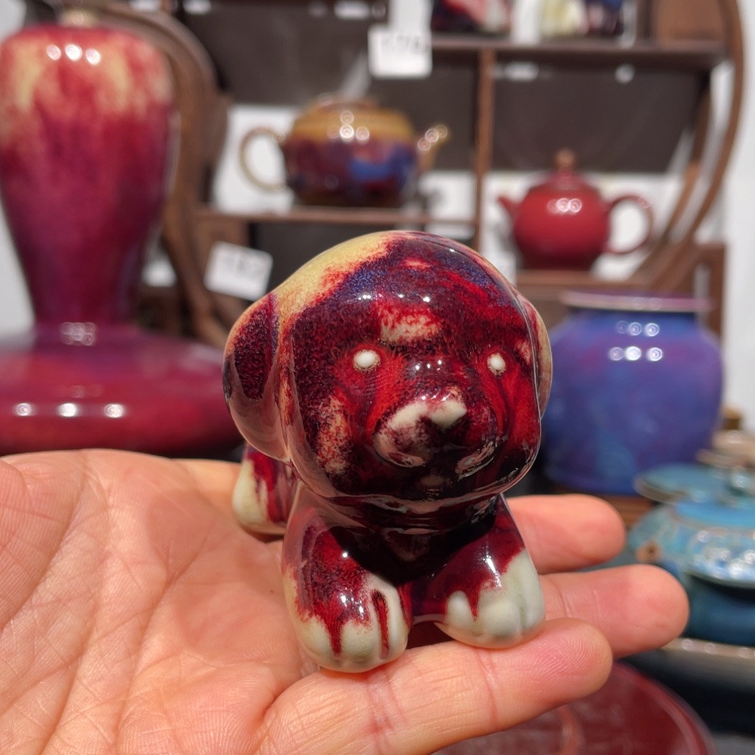 中国神后钧瓷摆件