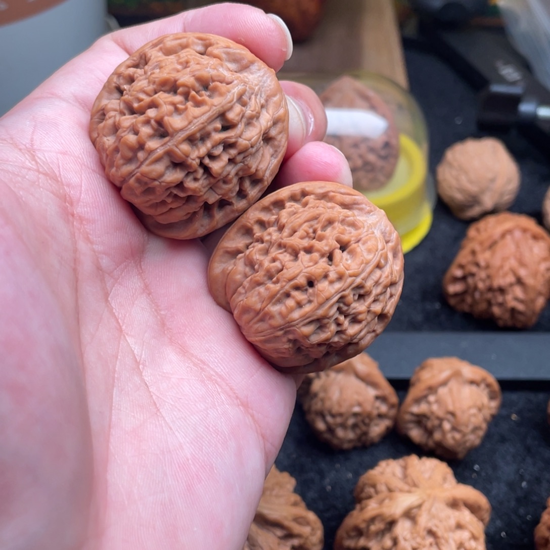 呛***椒吊坠文玩核桃莲花