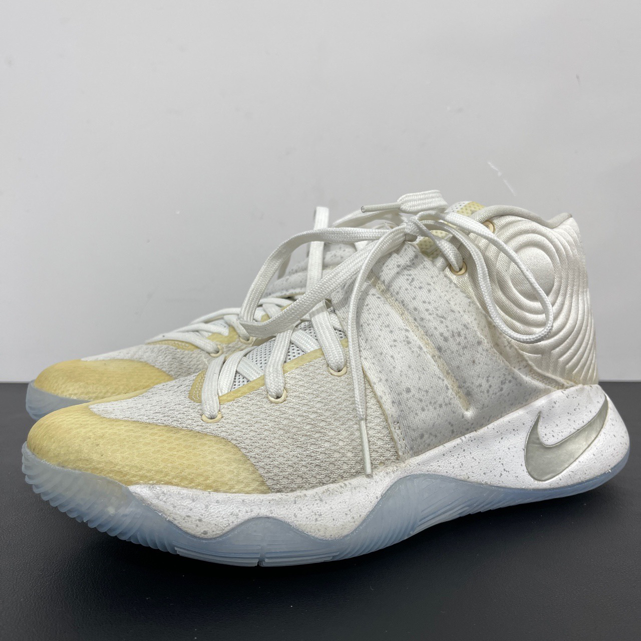 90新 NIKE/耐克 44码/换底欧文2 银白潮鞋球鞋/9新/无原盒