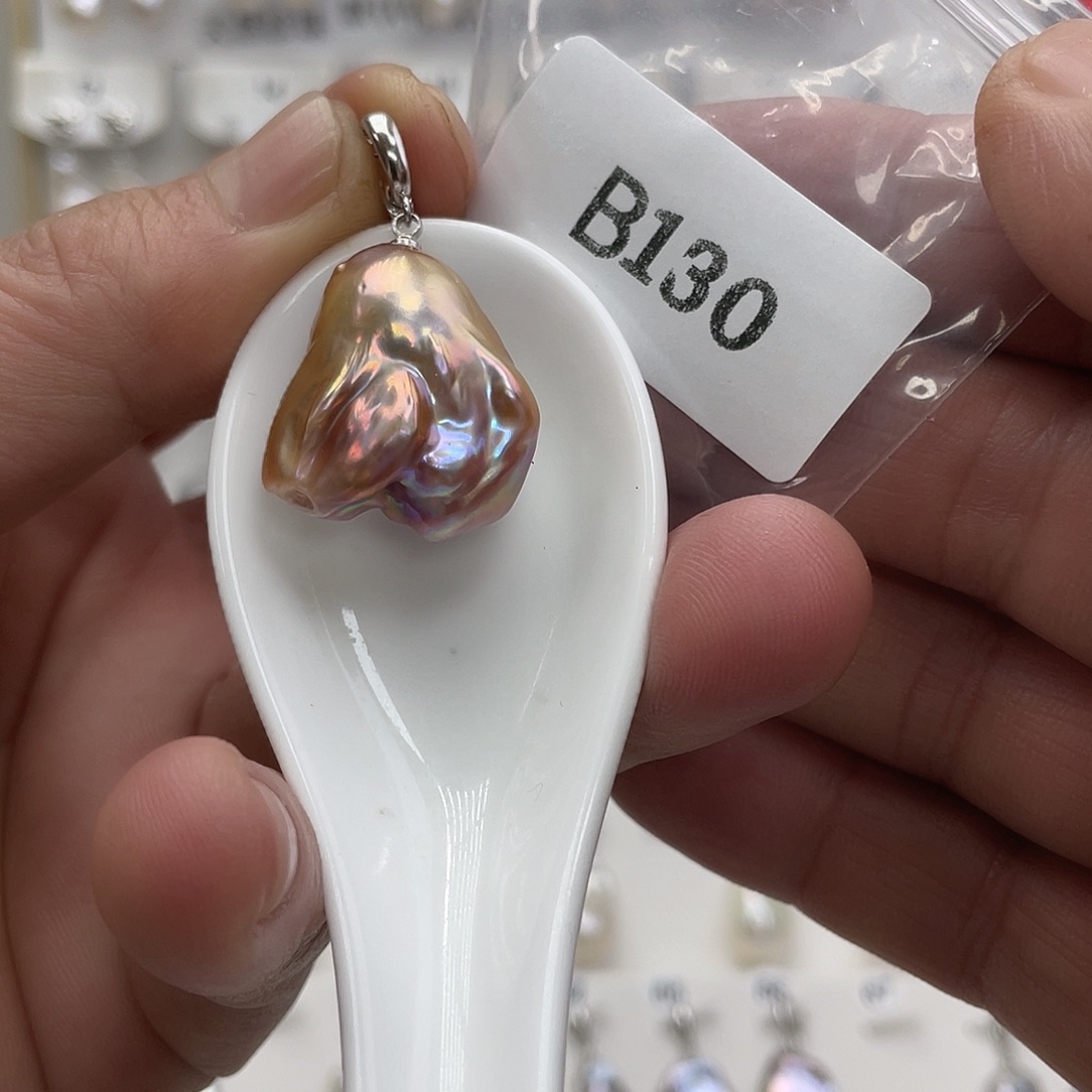 淡水珍珠颈饰银S925镶嵌@**心