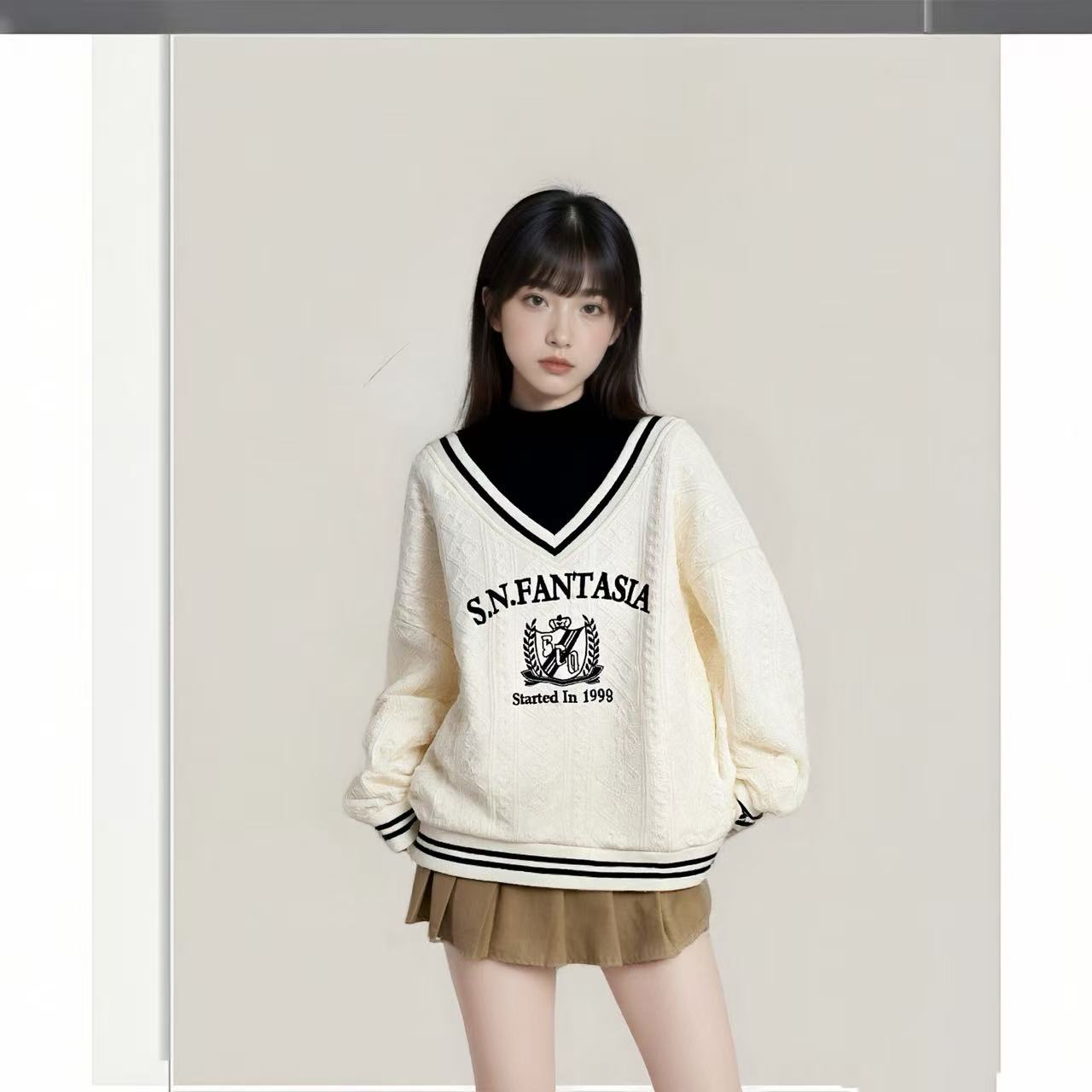 tonlion/唐狮中长款秋季毛针织衫春秋毛衣针织衫秋冬128427151703