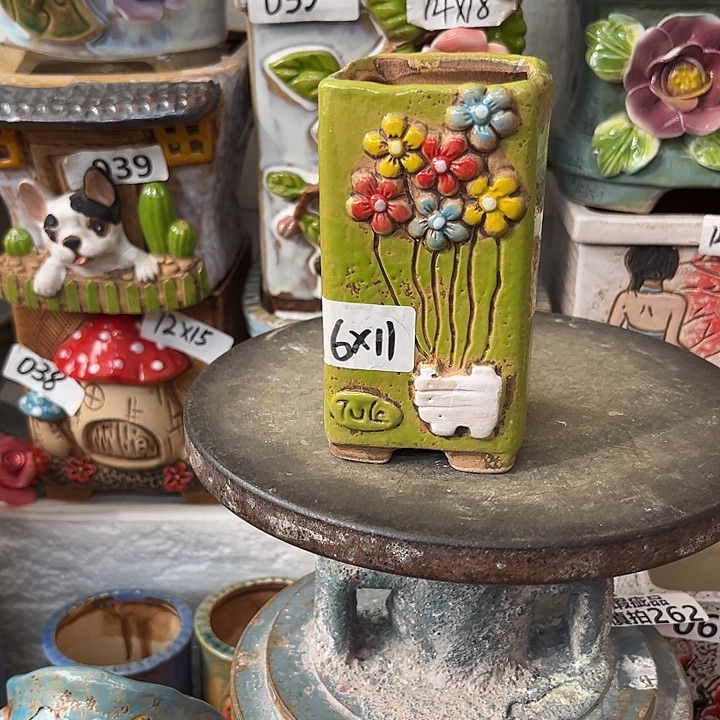 粗陶材质多肉花盆