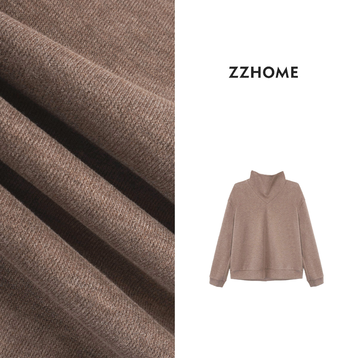 ZOZO HOME ｜松弛时髦精暖感堆领空气卫衣q172172p