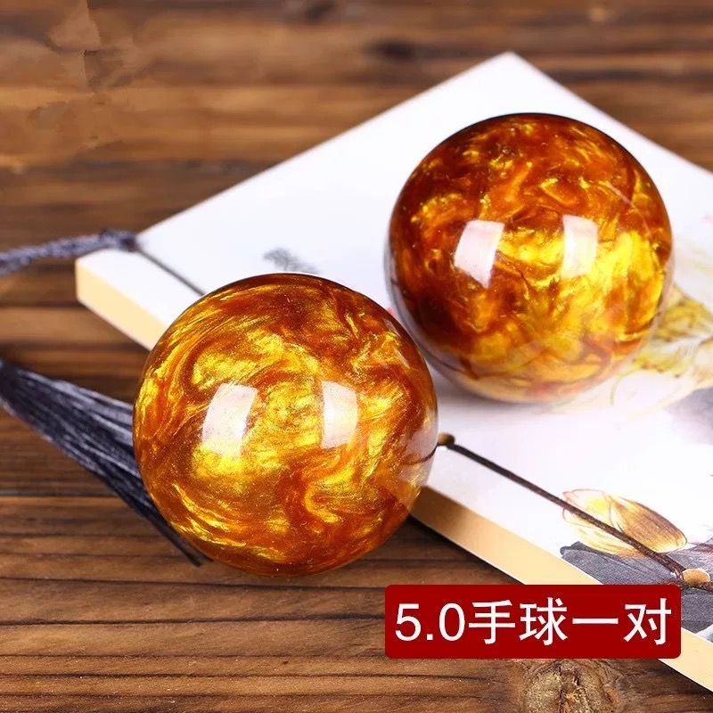 金丝海柳手球健身球手部按摩文玩锻炼把玩球大尺寸