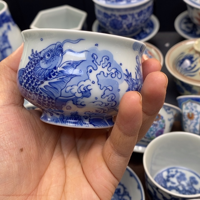 【闪购商品】景德镇青花主人杯