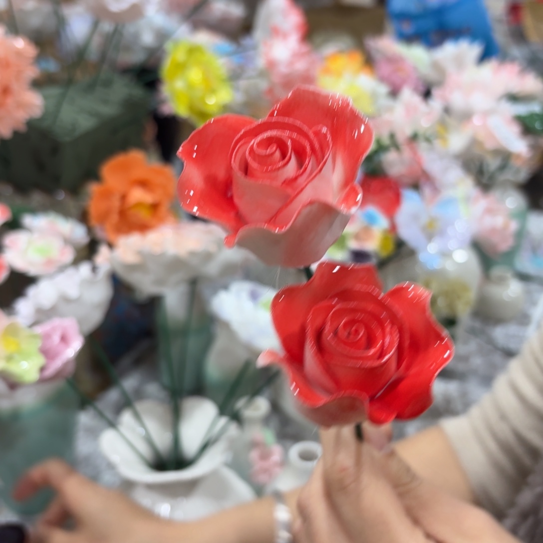 陶瓷花，拍满20发货，退款拉黑
