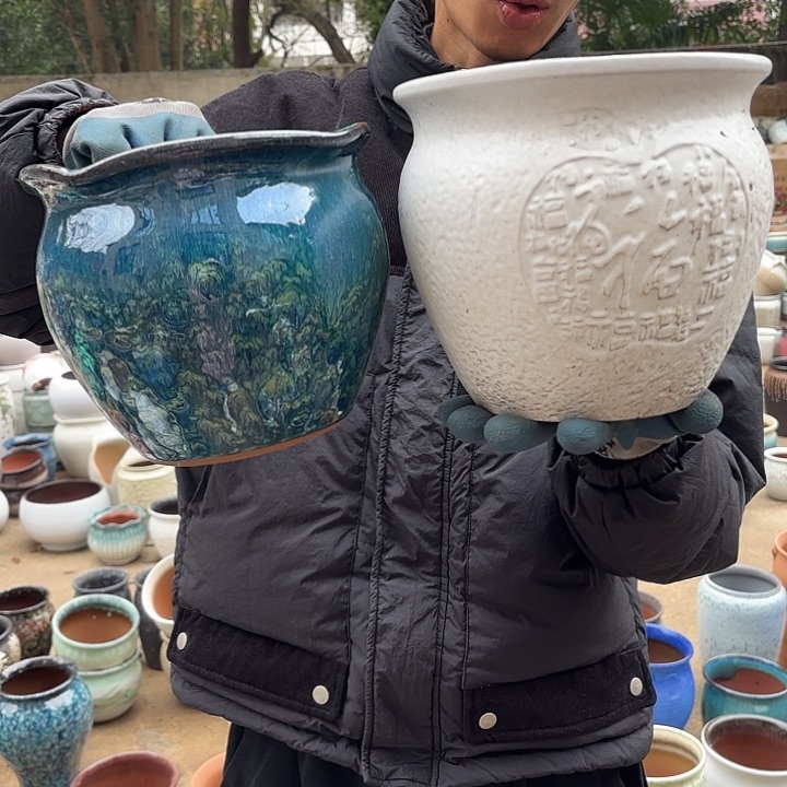 紫砂茶碗组合福利两个口径20*18