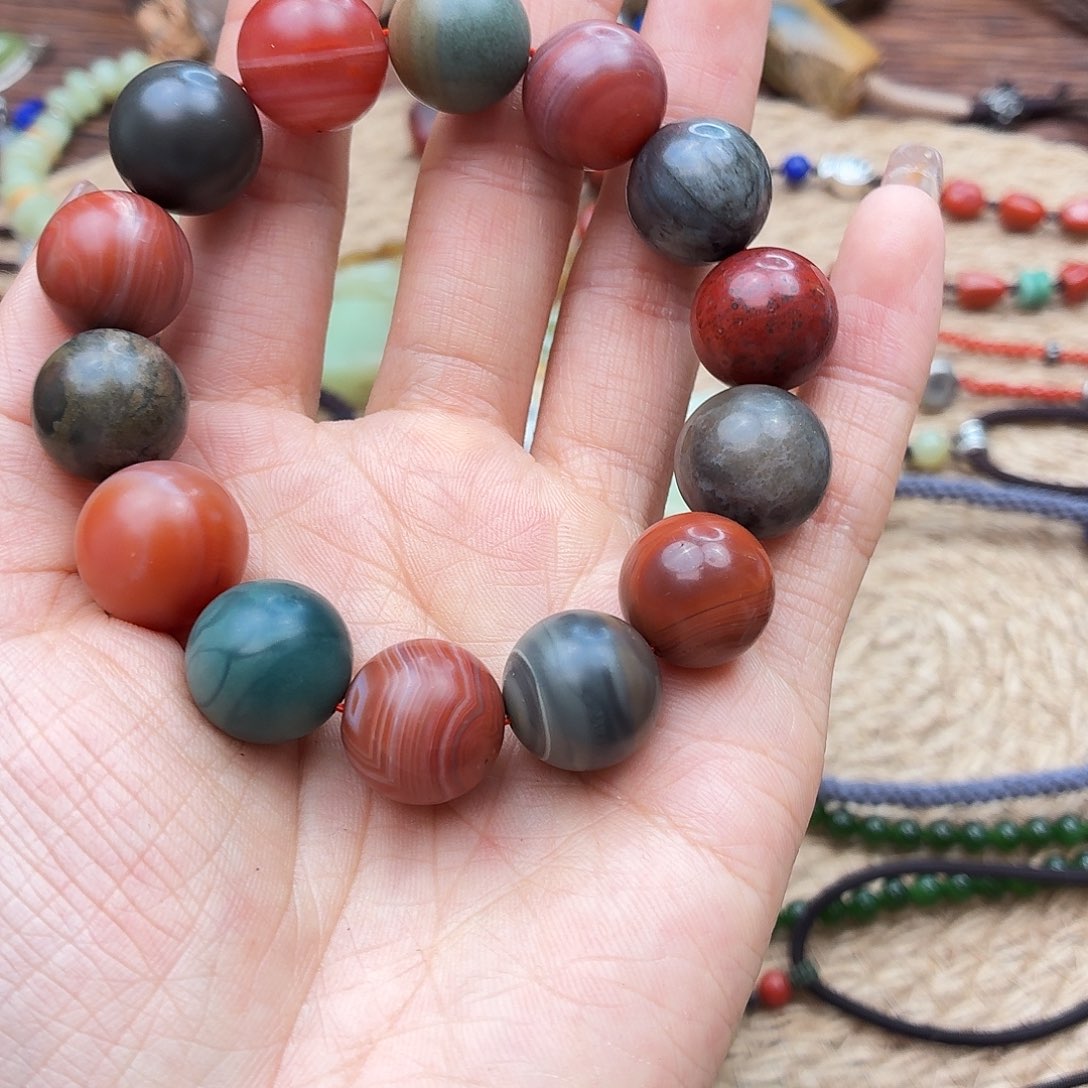 s***赞玛瑙/玉髓未镶嵌手链