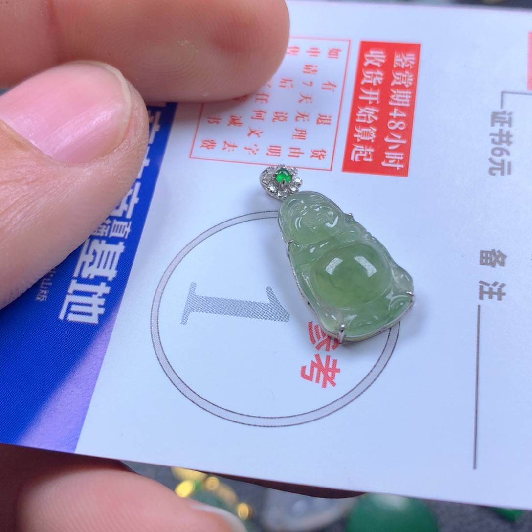 【闪购商品】翡翠颈饰18K金镶嵌翡翠