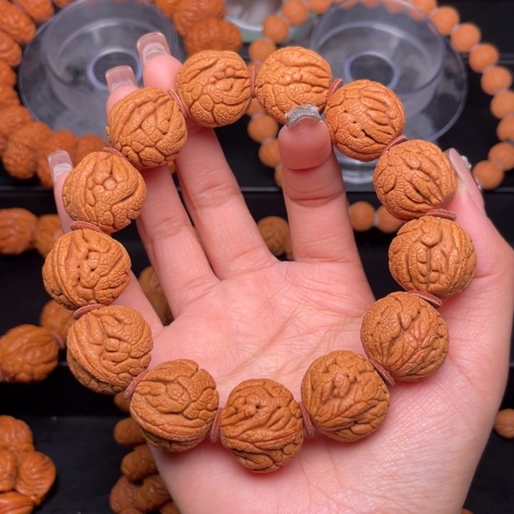 桃核手串22尺寸龙珠手串（21号链接）
