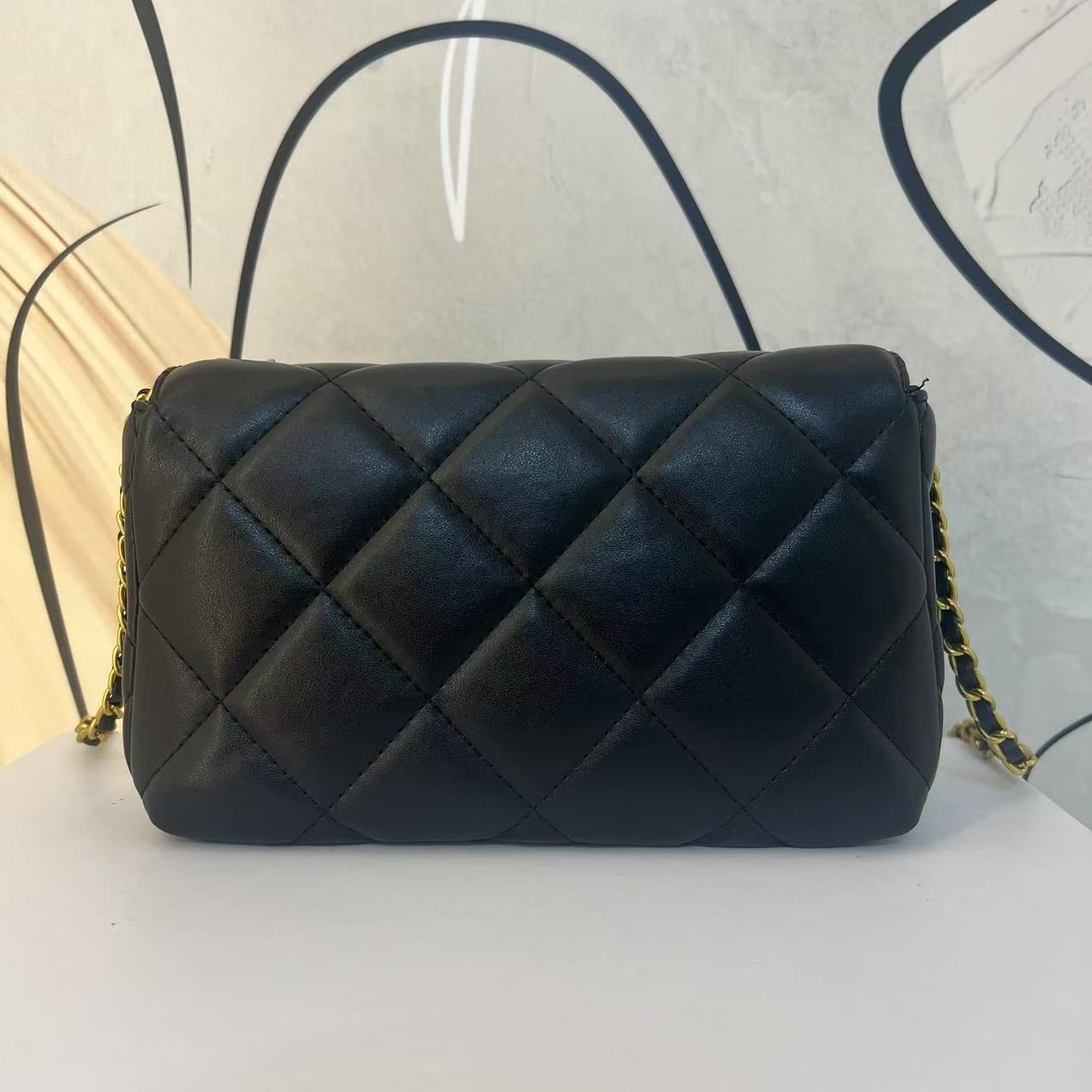 HM290  P25新款珍珠链条方胖子-1