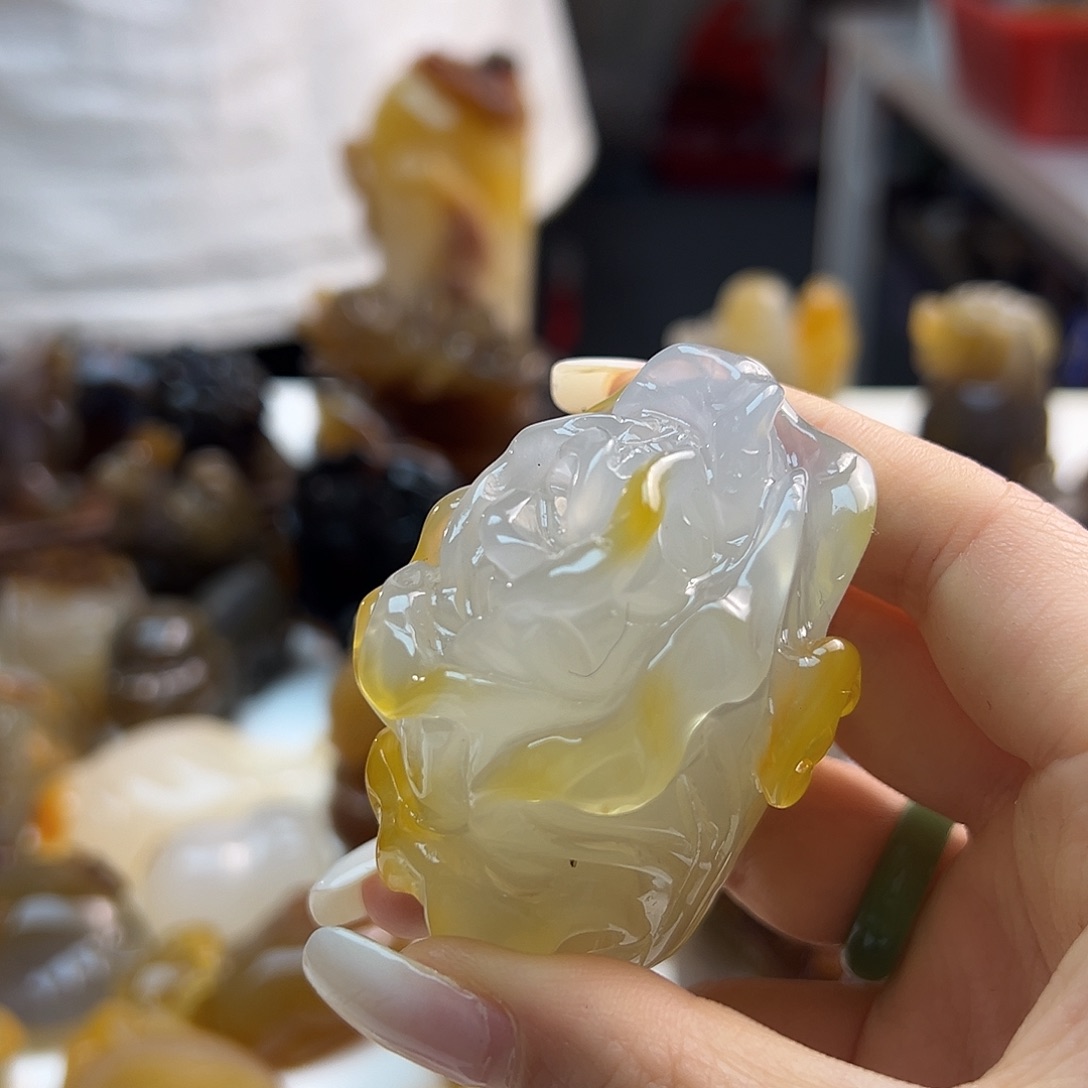 玛瑙/玉髓未镶嵌吊坠(不含链)