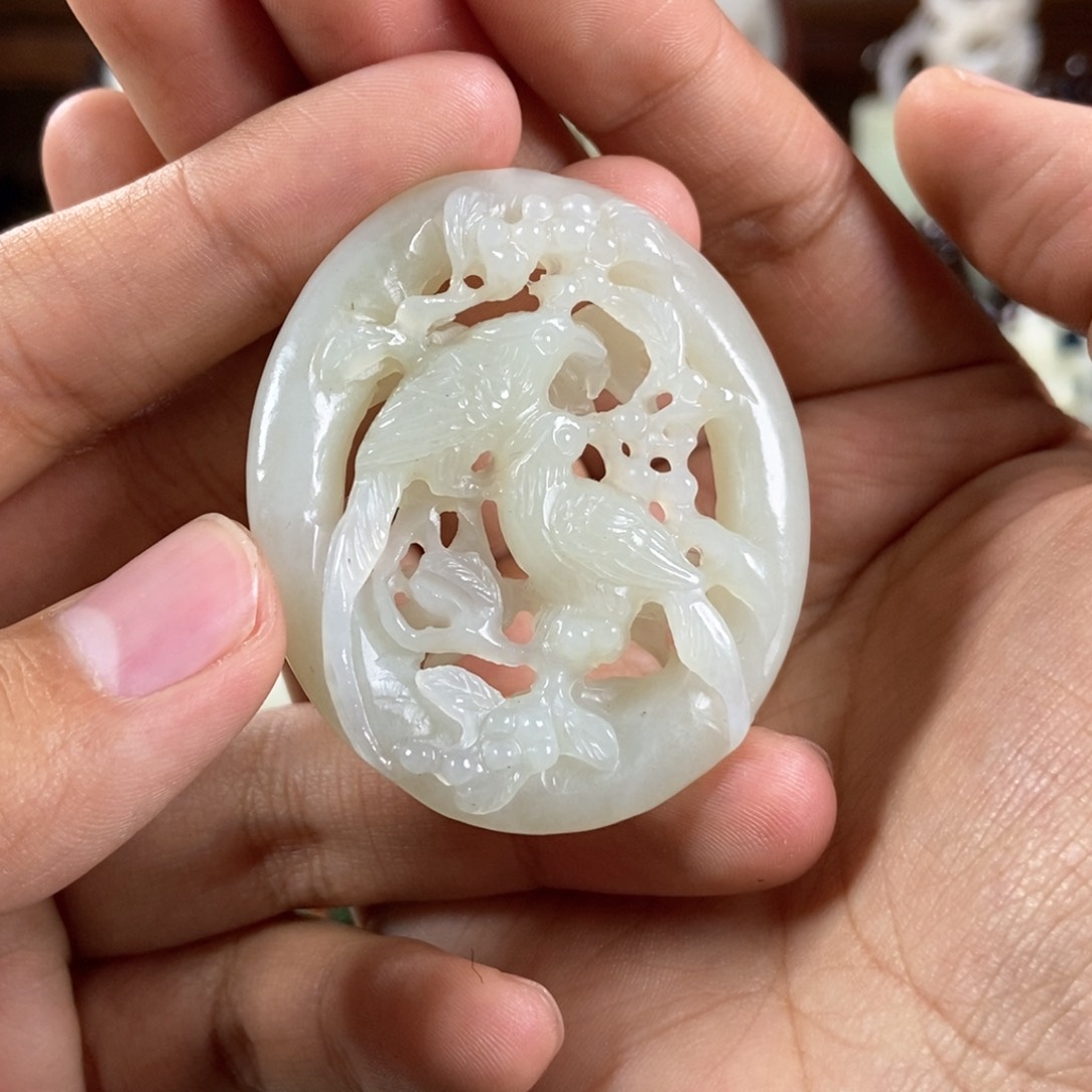 和田玉挂件未镶嵌冬*