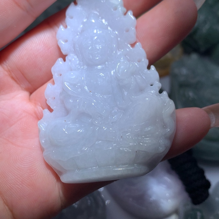 翡翠未镶嵌颈饰保真天然A货翡翠