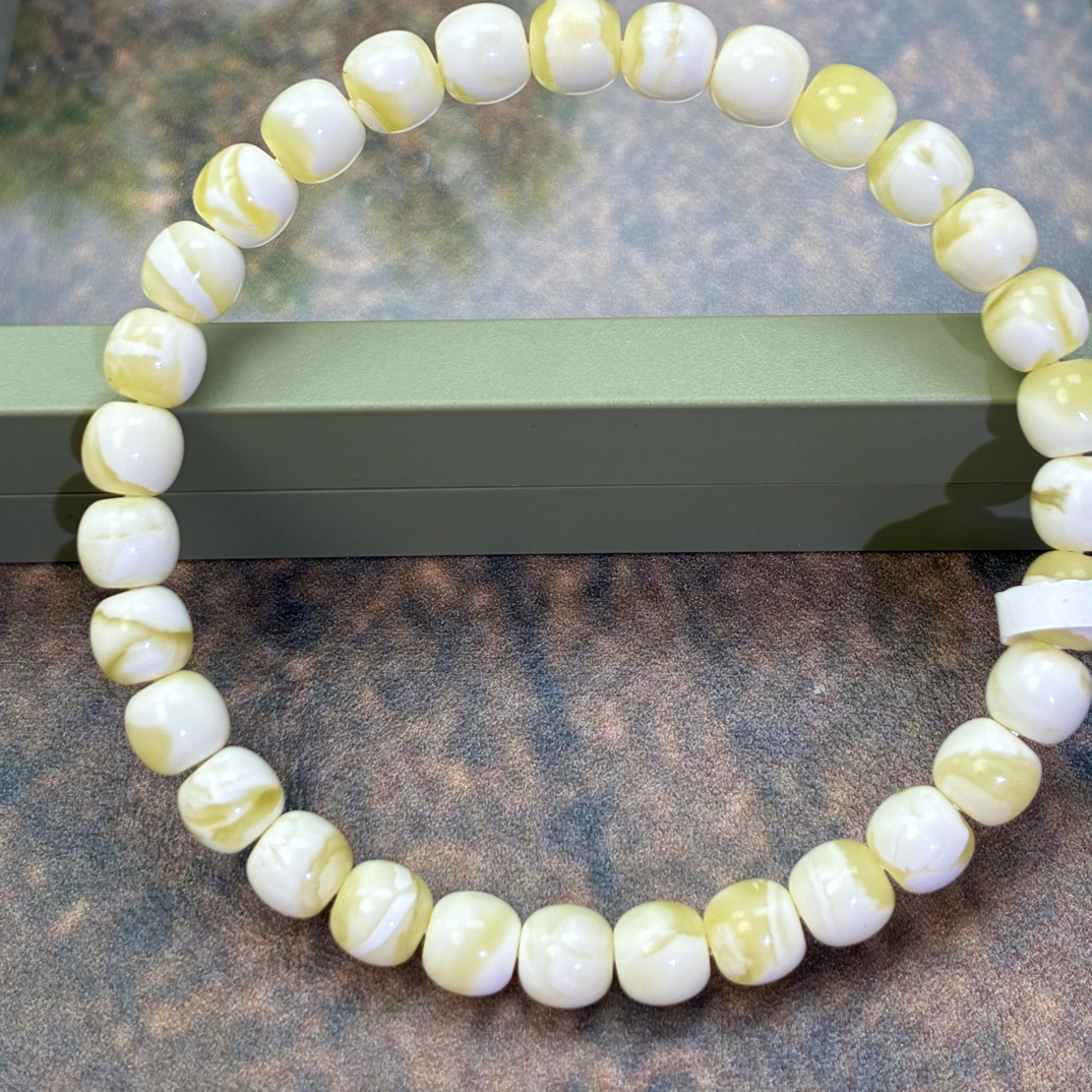 俄料琥珀蜜蜡金瓷白妖6.5