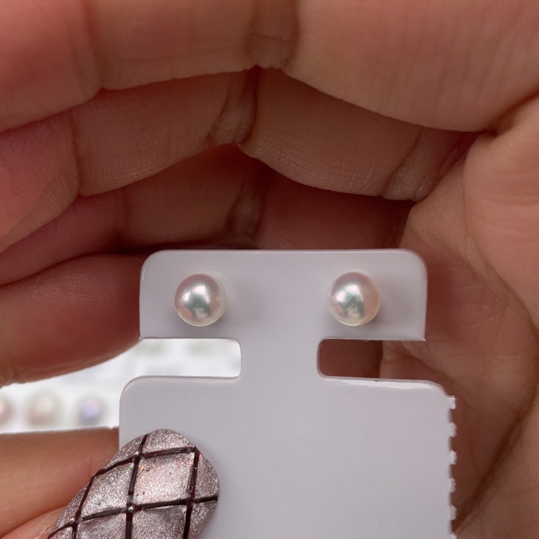 海水珍珠耳饰18K金镶嵌
