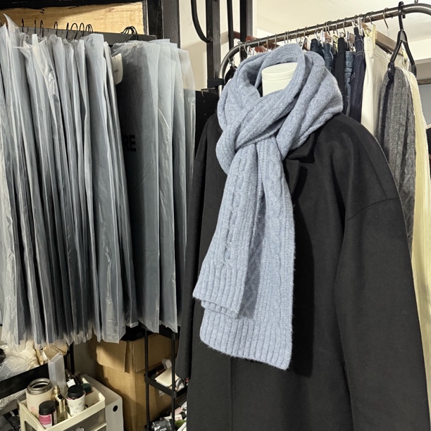 DOB｜原单拆标高级感麻花围巾女冬