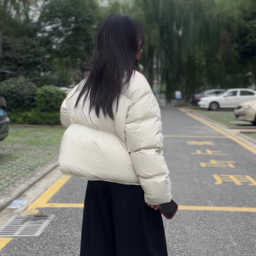 “小土豆”95绒泡芙短款立领羽绒服