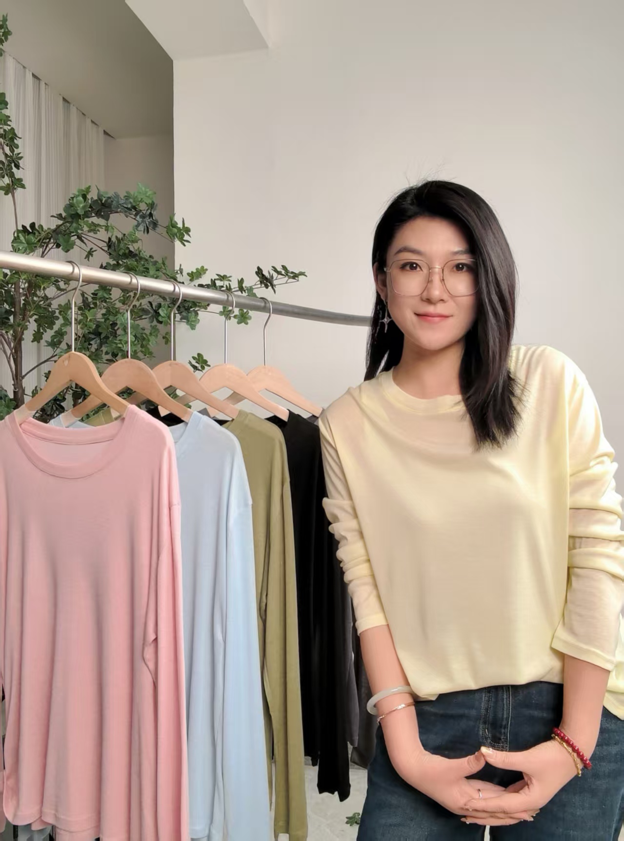 1莱赛尔天丝面膜长袖T恤女2025新款夏季薄款微透防晒罩衫上衣