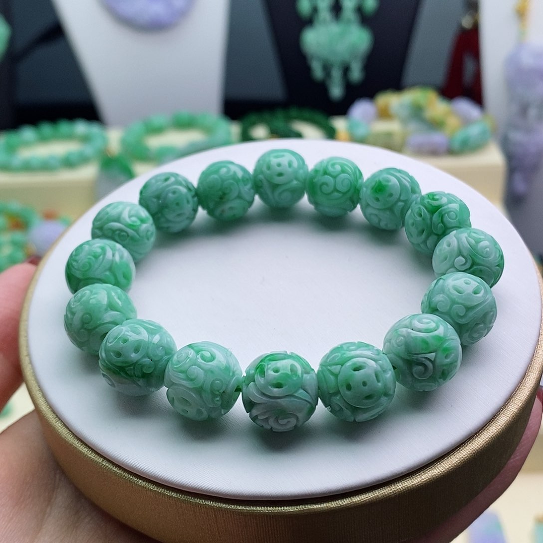 未镶嵌手串翡翠手串