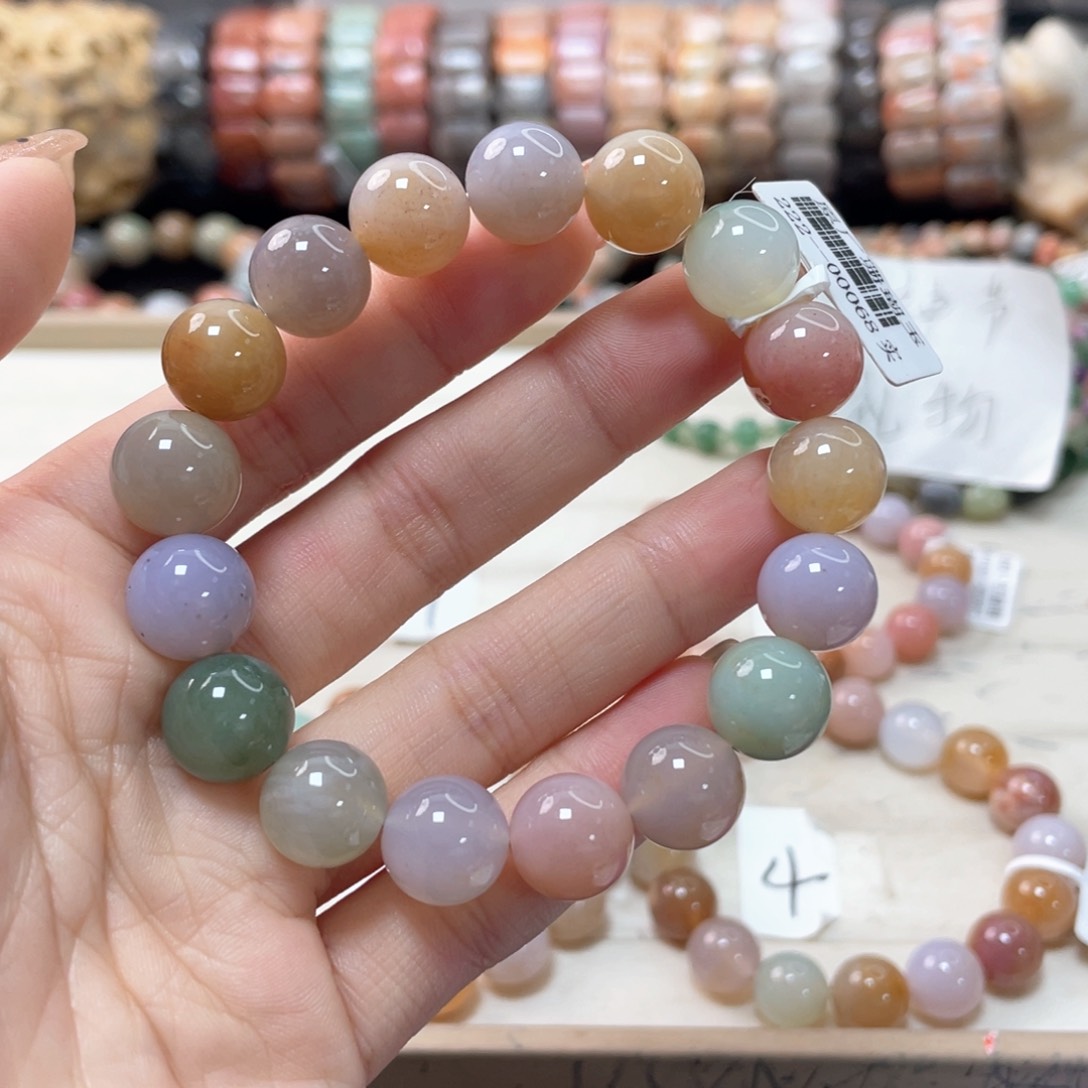 硅化珊瑚（珊瑚玉）手链未镶嵌冬*559