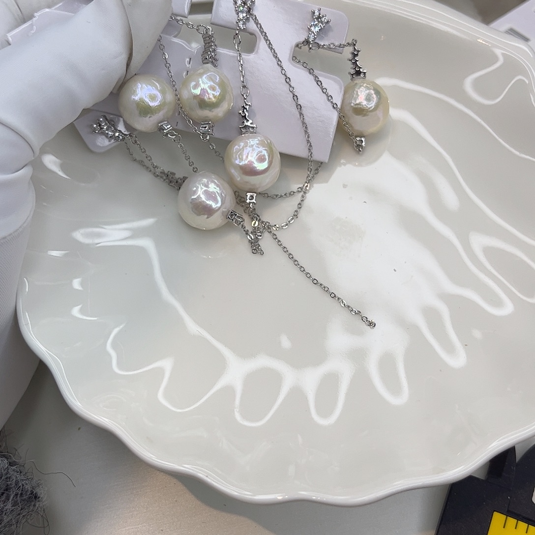 耳饰淡水珍珠合金