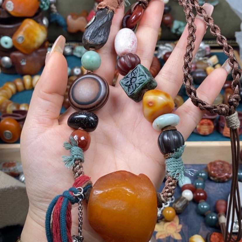 【闪购商品】蜜蜡颈饰未镶嵌项链