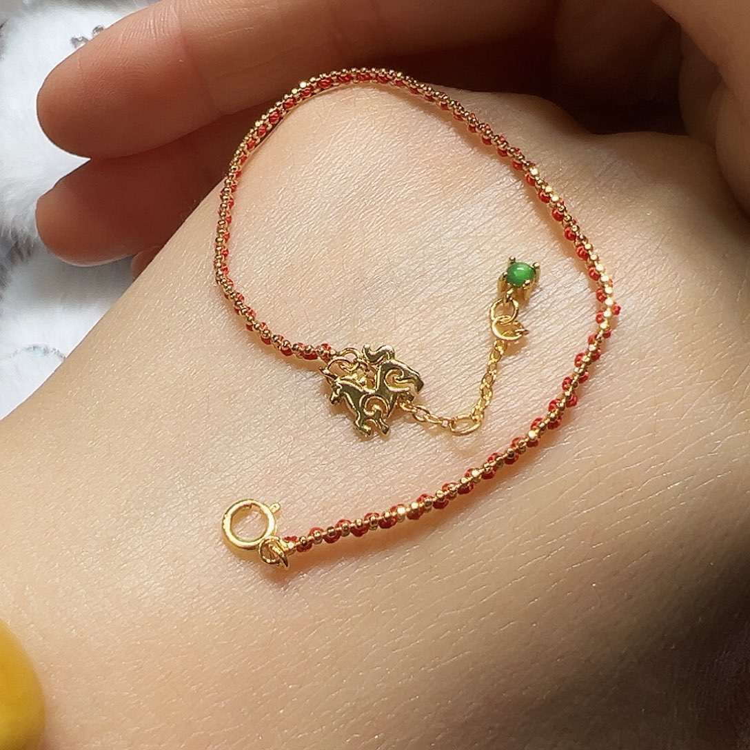 翡翠银S925镶嵌手链