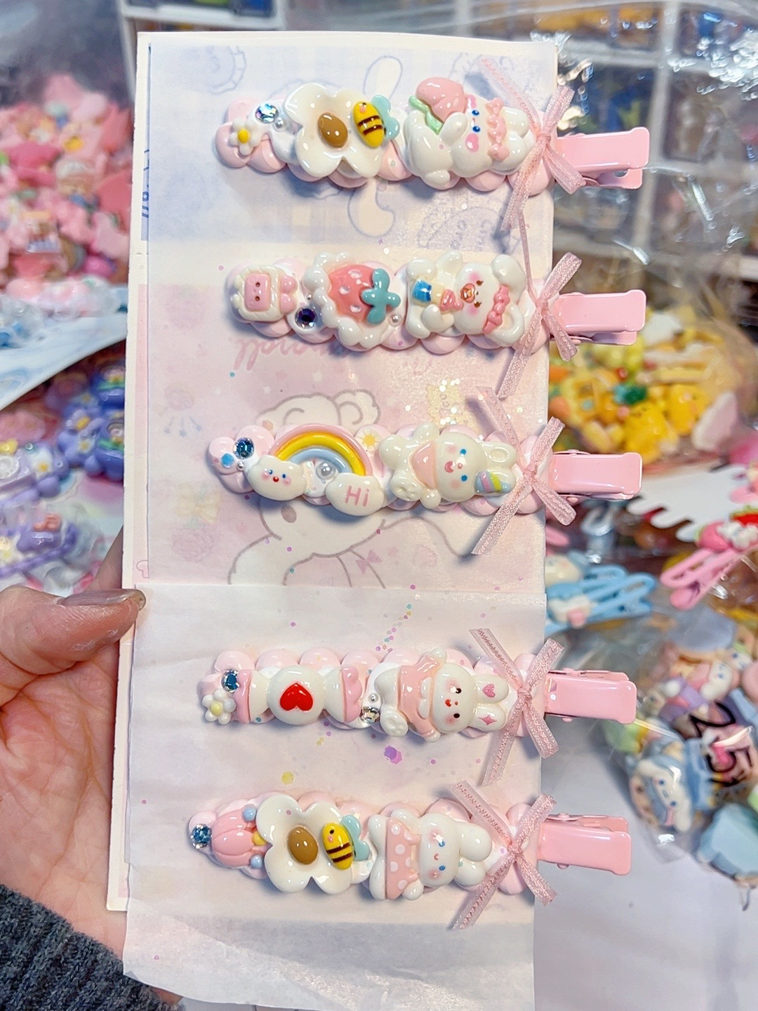 可爱风边夹卡通风发夹ins发饰小女孩饰品清新头饰鸭嘴夹