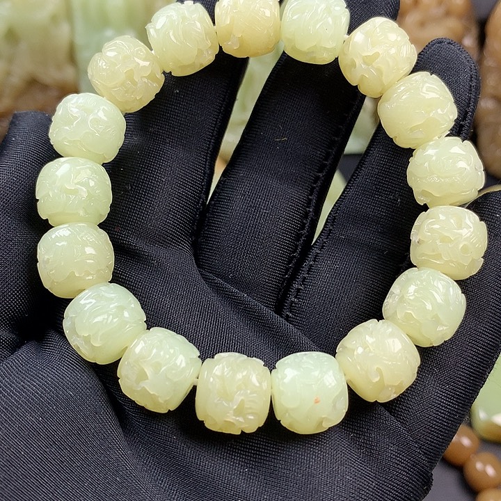 和田玉未镶嵌套链