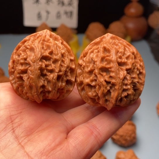 吊坠文玩核桃苹果园原桩 39 40 42.6克 