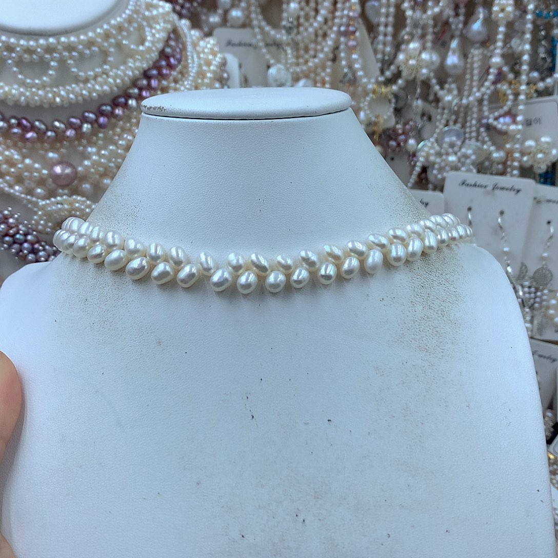 叶***常淡水珍珠耳饰银S925镶嵌