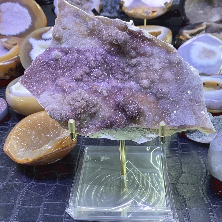 未镶嵌珠宝半成品水晶负**斤奇石啵啵摆件