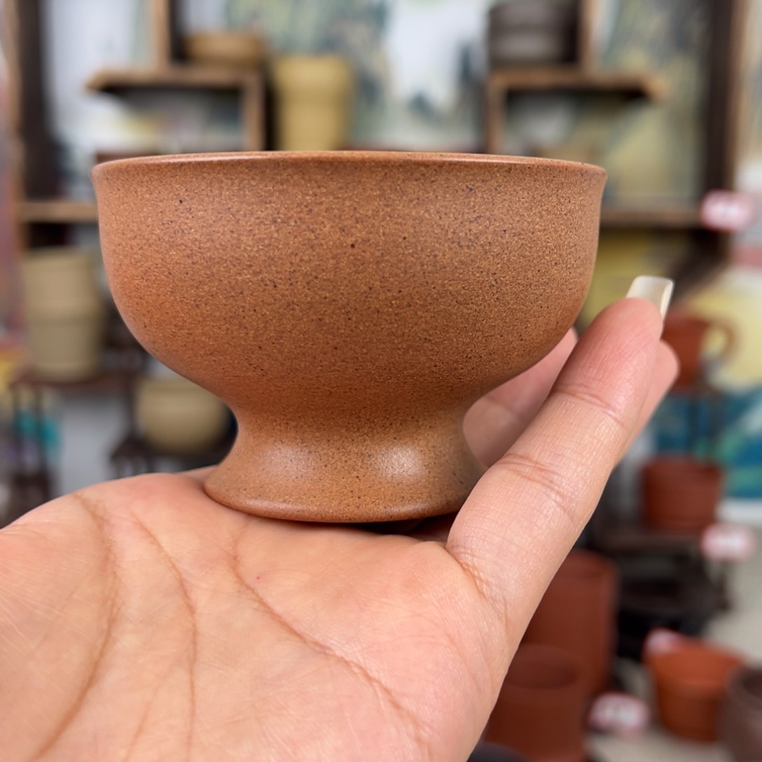 紫砂茶杯拙器甄选，纯原本矿。