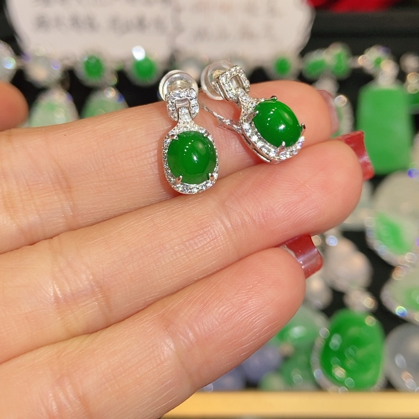 【闪购商品】未镶嵌翡翠耳饰天然翡翠