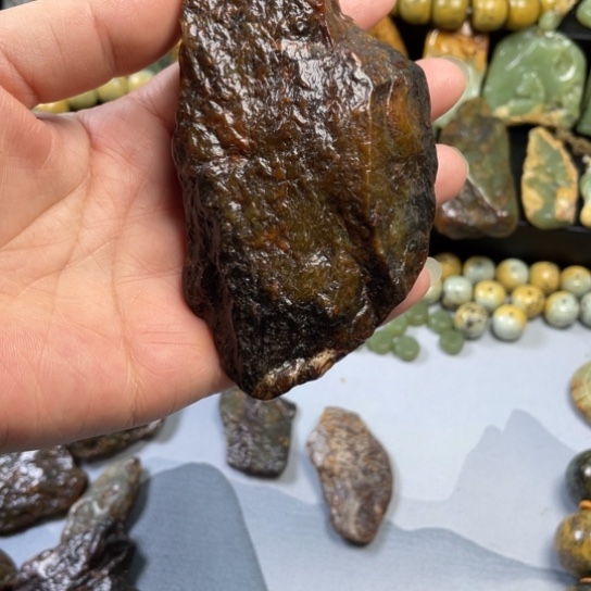 透闪石质玉手把件未镶嵌S****I