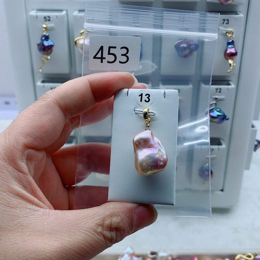 吊坠(不含链)淡水珍珠合金