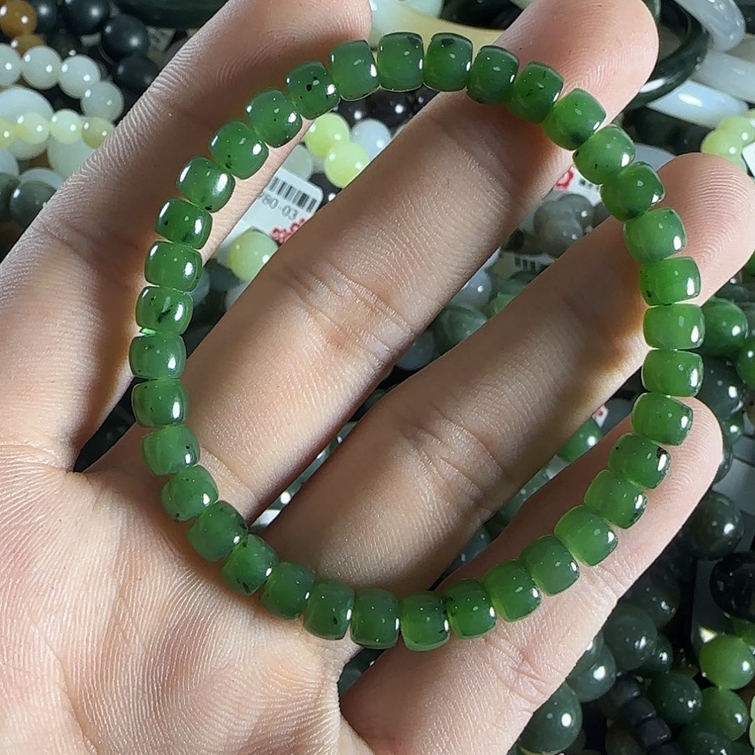 和田玉手链未镶嵌37