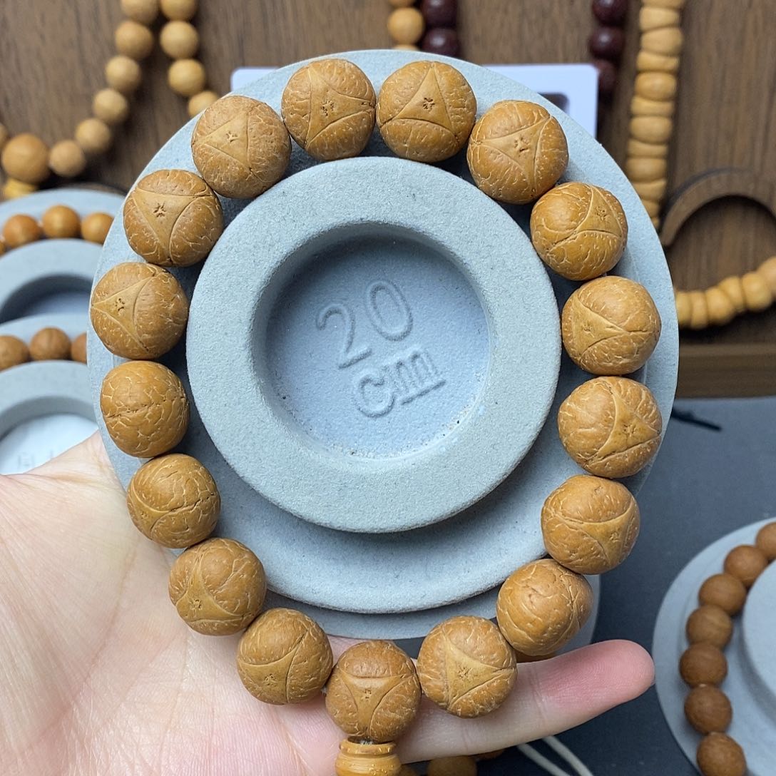 手串凤眼菩提保尼泊尔16mm+龙眼手串