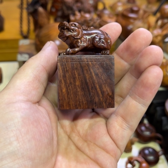 檀香木把件子*子黄花梨