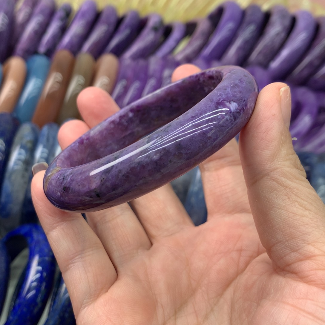 查罗石（紫龙晶）手镯未镶嵌