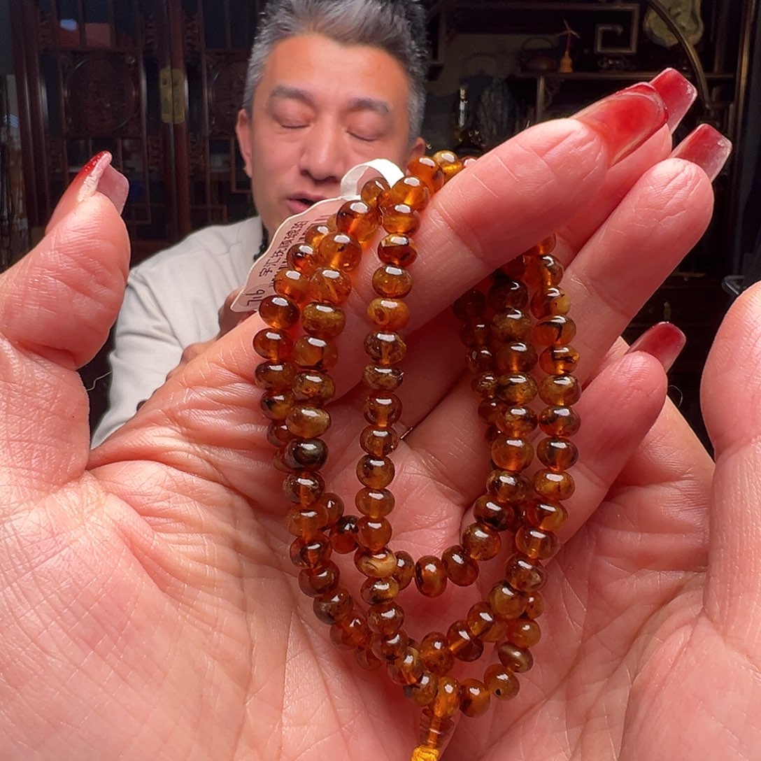 琥珀裸石未镶嵌抚顺琥珀20063，6